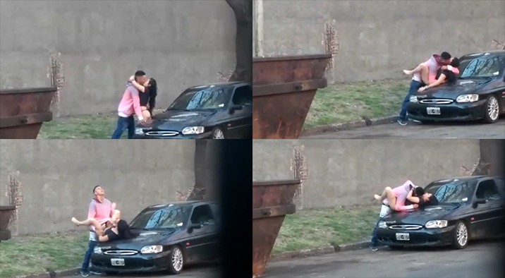 casal-fazendo-sexo-em-publico-no-capo-do-carro Casal fazendo sexo em público no capô do carro