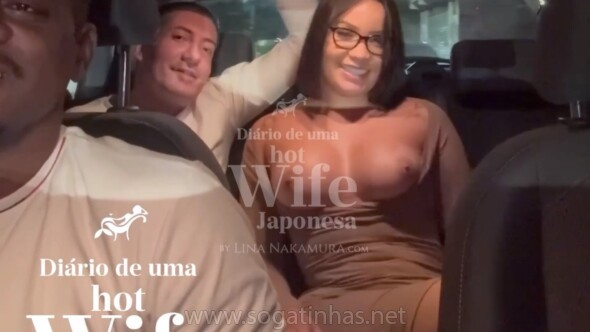 baixar Hotwife japonesa safada dando o cuzinho pro motorista do Uber enquanto o corno se delicia gravando download