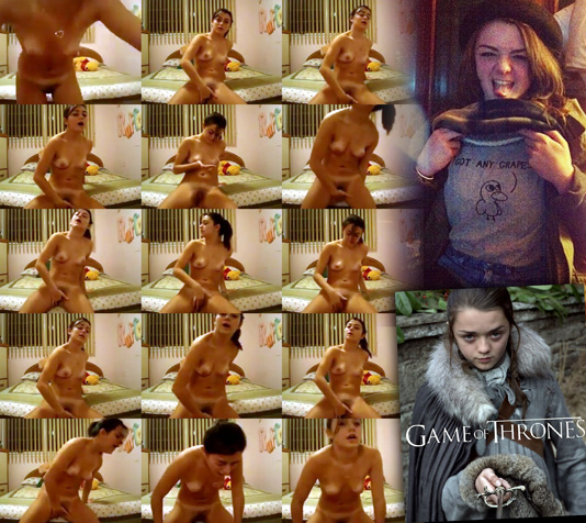2xEB5zg Arya Stark de Game of Thrones caiu na net