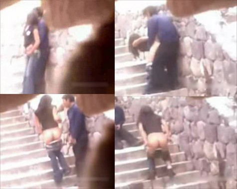 9MShSE9 Ninfeta flagrada dando na escada