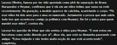 NHDI9Rs Laryssa Oliveira Caiu na Net - Ex de Neymar (Vídeo Real Confirmado)