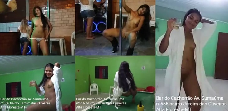 Oray69b Ester Tigresa peladinha e bêbada no boteco fazendo propaganda