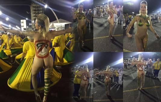RD4tu4Y Ju Isen, a "musa do impeachment" peladona no desfile