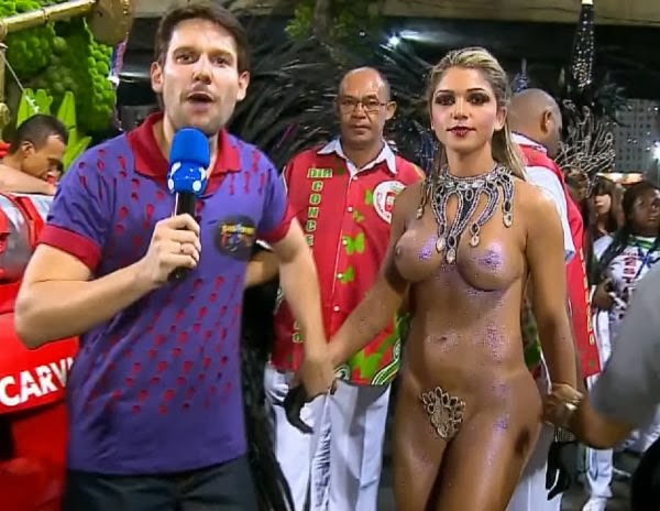 SGoPaoP Camila Gomes Mostrando as Tetas - Bastidores do Carnaval 2014