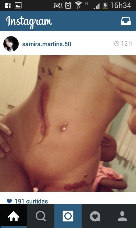YiS6im4 Samira Martins caiu na net peladinha no Instagram