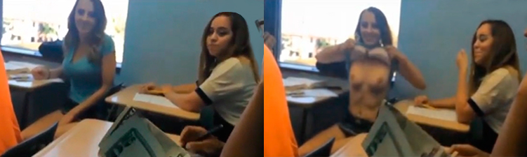 h12s1Zj Aluna novinha mostrando os peitos na sala de aula